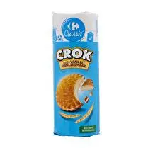 Carrefour, Bicuits fourrés goût vanille Crok