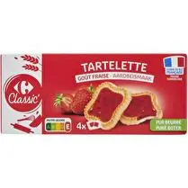 Carrefour, Biscuits tartelette fraise pur beurre