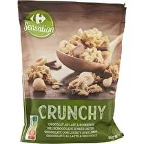 Carrefour, Céréales Crunchy Chocolat au Lait et Noisettes