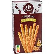Carrefour, Grissini  Sésame et huile d'olive  - 125 g