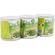 Carrefour, Haricots verts très fins coupés