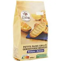 Carrefour, Pains grillés nature