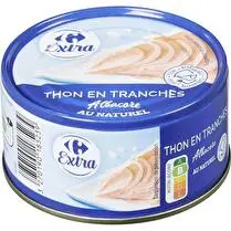 Carrefour, Thon en tranches Albacore au naturel