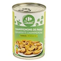 Carrefour, Champignons de Paris émincés
