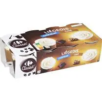 Carrefour, Liégeois chocolat et café