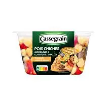 Cassegrain, Salade Pois chiches aubergines & courgettes grillées - 250 g