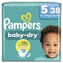 Pampers, Couches baby dry taille 5