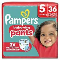Pampers, Culottes Baby dry pants taille 5