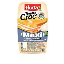 Herta, Croque monsieur maxi Chèvre et jambon - x 2 soit 310 g