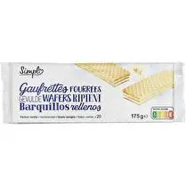 Simpl, GAUFRETTE FOURREE VANILLE 175G