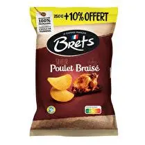 Bret's, Chips ondulées Poulet braisé - 250g + 10 % offert