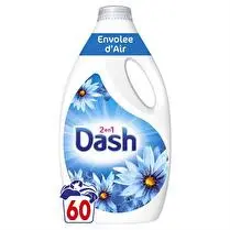 Dash, Lessive liquide Envolée d'air frais 60 lavages