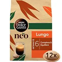NESCAFÉ DOLCE GUSTO NÉO, Capsules de café Lungo - x 12