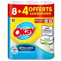 Okay, Essuie tout XXL blanc - 8 + 4 offerts