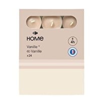 Carrefour, Chauffe plats vanille/ivoire x24