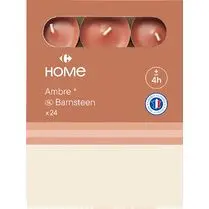 Carrefour, Chauffe plats ambre/terracotta x24