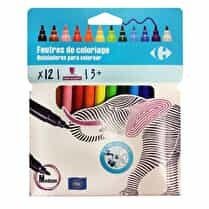 Carrefour, Feutre dessin pointe moyenne x12