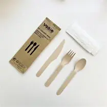 Vobio, Kit couverts en bois 4 pièces