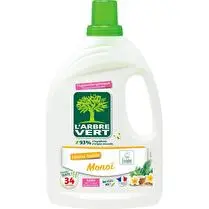 L'arbre vert, Lessive bidon Monoï  34 lavages