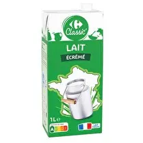 Carrefour, Lait écrémé 1L