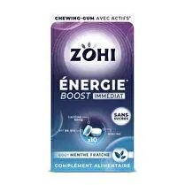 Zohi, Gum CPAL - ENERGIE Menthe fraîche