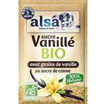 Alsa, Sucre vanillé bio 5 sachets