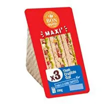 Carrefour, Sandwich thon crudités oeuf