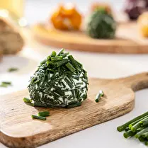 Fabriqué dans nos ateliers, Chèvre enrobé ciboulette
