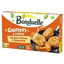 Bonduelle, Galettes à poêler carottes, potiron et emmental