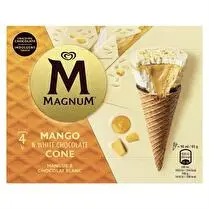 Magnum, Cône mangue et chocolat blanc