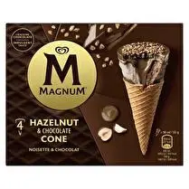 Magnum, Cône noisette et chocolat