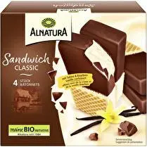 Alnatura, Bâtonnet sandwich classique crème et vanille bourbon