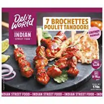 Deli's World, Brochettes poulet tandoori chutney mangue