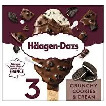 Häagen dazs, Bâtonnet glacé crunchy cookies and cream
