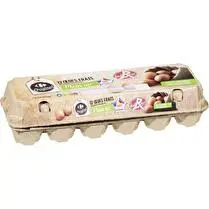 Carrefour, 12 oeufs frais Label Rouge