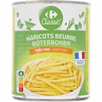 Carrefour, Haricots beurre très fins