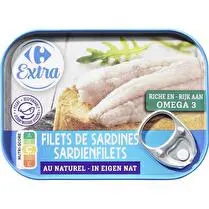 Carrefour, Filets de sardines au naturel