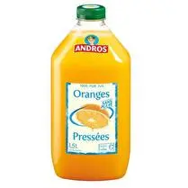 Andros, Jus d'oranges pressées sans pulpe