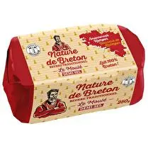 Nature de Breton, Beurre Traditionnel Le  Moulé demi-sel