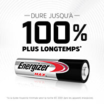 Energizer, Piles alcaline max AAA/LR3 x4