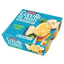 Andros, Coeur de Fruits pomme poire sans sucres ajoutés