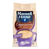 Maxwell house, Recharge café soluble Cappuccino milka