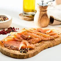 Votre poissonnier propose, Saumon fumé aux 5 baies