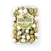Père olive, Olives vertes dénoyautées fromage & basilic