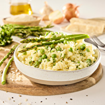Cuisiné dans nos ateliers, Risotto aux asperges