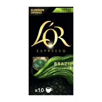L'or, Capsules café Brazil - x 10 capsules