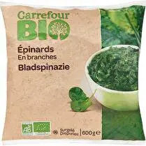 Carrefour, epinards branches bio