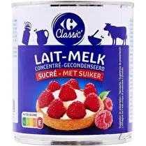 Carrefour, lait concentré entier sucré