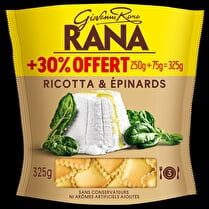 Giovanni Rana, Pâtes fraiches Ravioli ricotta & épinards + 30 % offert