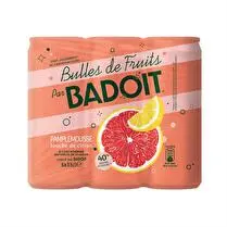 Badoit, Eau aromatisée gazeuse  pamplemousse citron